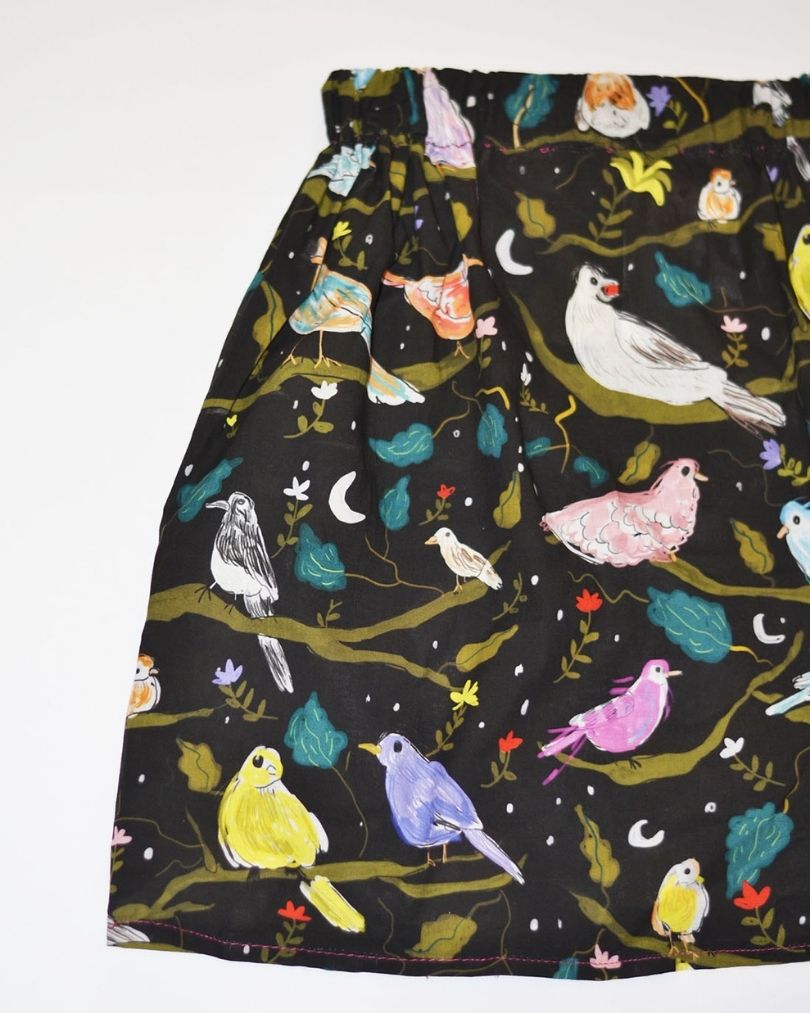 Gonna “Free Birds” – Cotone Biologico - immagine 4