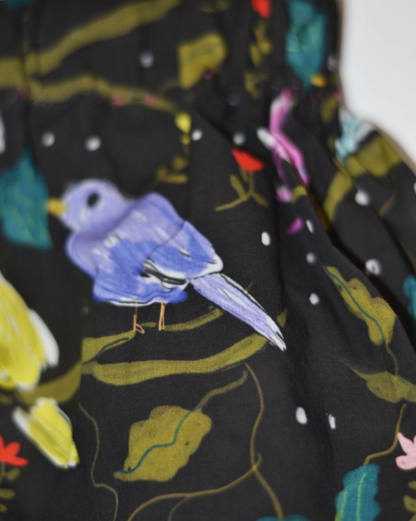 Gonna “Free Birds” – Cotone Biologico - immagine 3