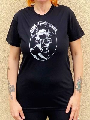 T shirt God save the cow
