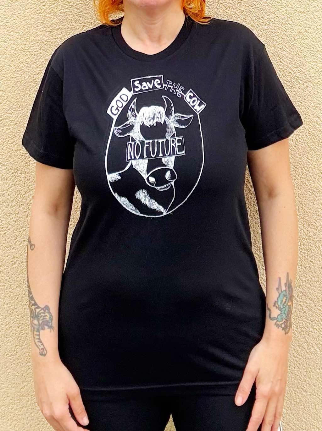 T shirt God save the cow