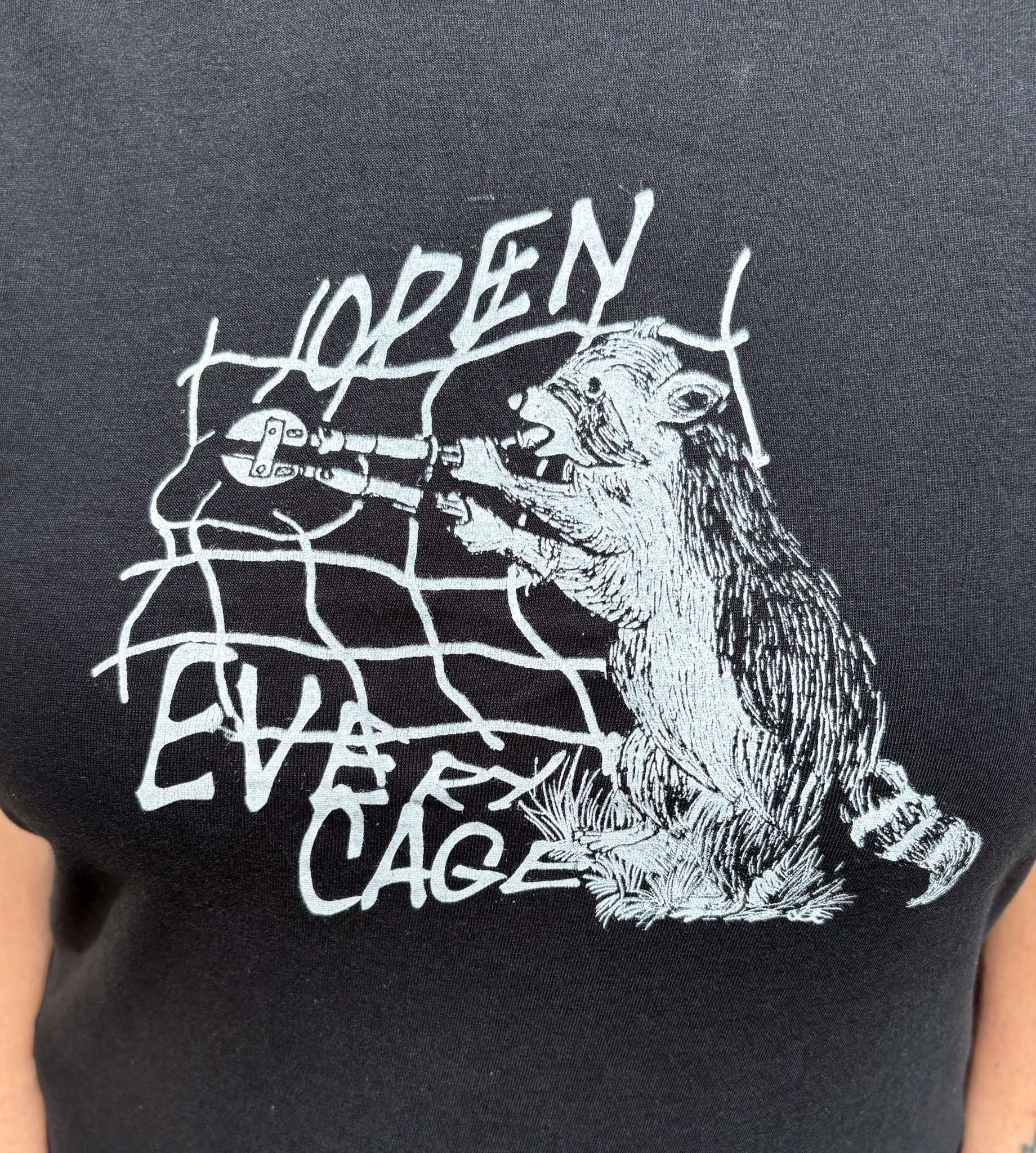 T shirt Open every cage - immagine 2