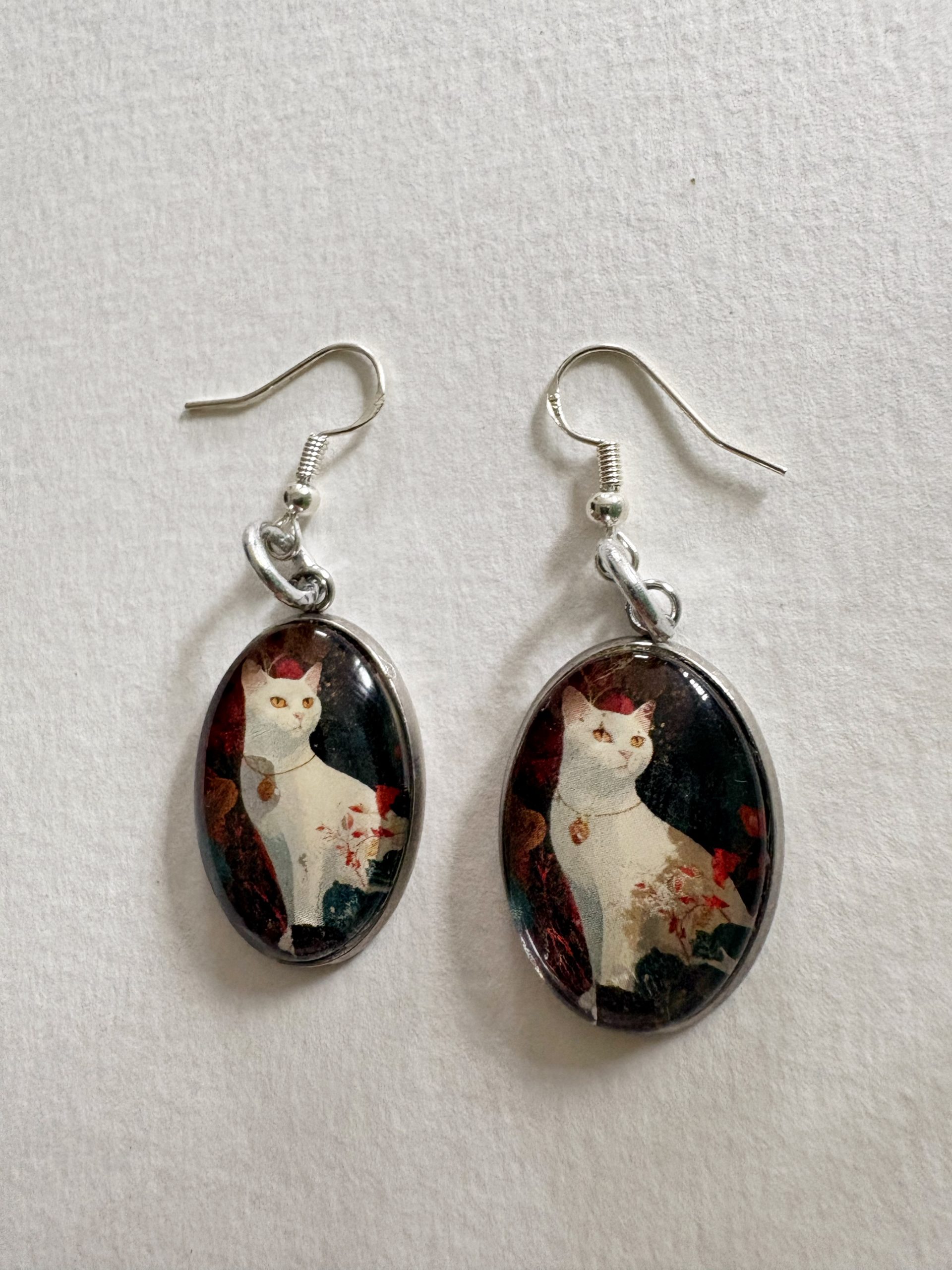 Orecchini White cat - immagine 2